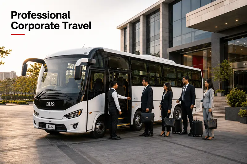Corporate Travel bus on rent in ahmedabad