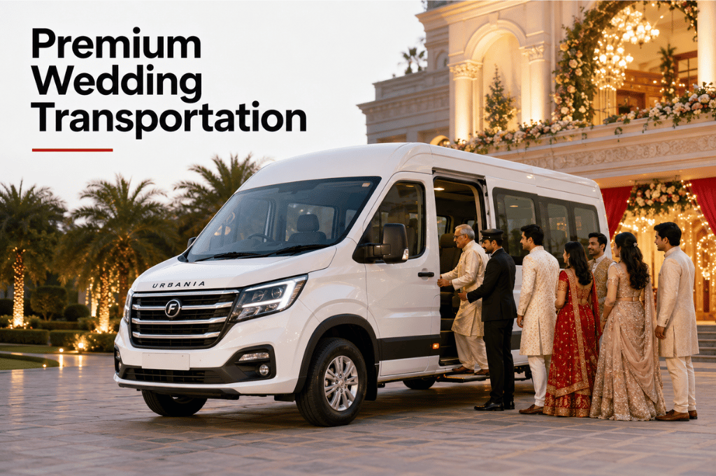 Urbania for wedding guest transportation